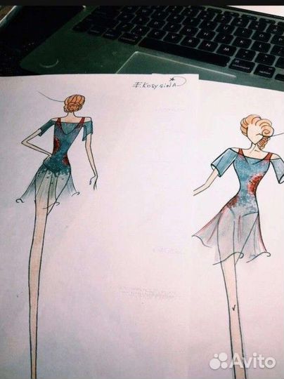 Платье для фигурного катания 134-146