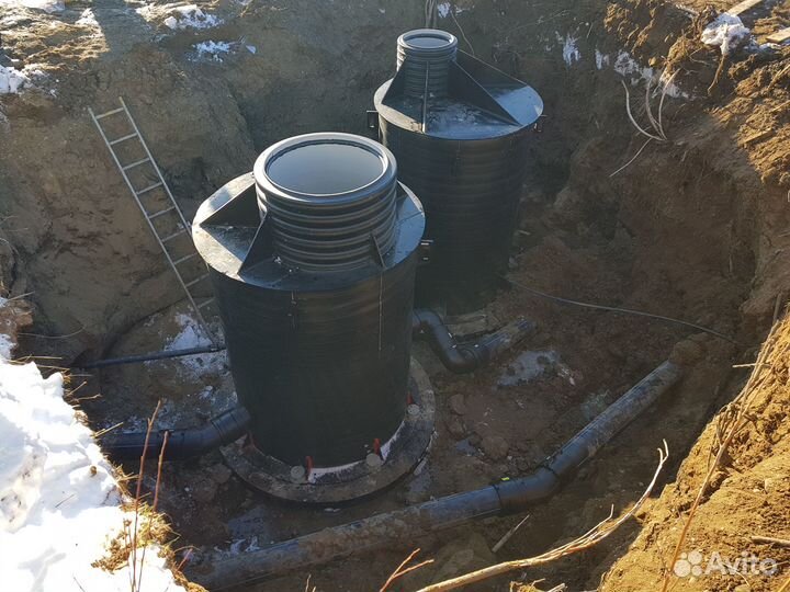 Монтаж полиэтиленовых пэ/пнд колодцев и труб