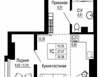 Квартира-студия, 30,4 м², 11/26 эт.