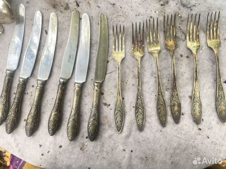 Столовые приборы мельхиор СССР