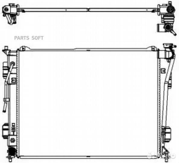 Радиатор охлаждения Хендай Соната 2009