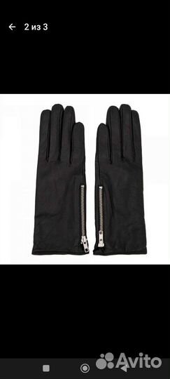 Перчатки женские/мужские кожаные