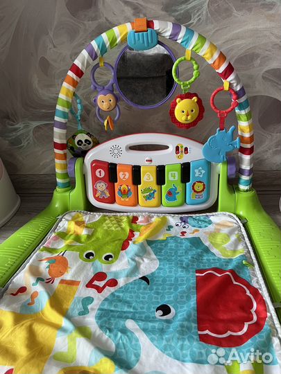 Коврик с пианино fisher price