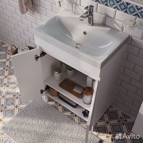 Тумба с раковиной Iddis Zodiac 60 ZOD6CDFi95K Бел