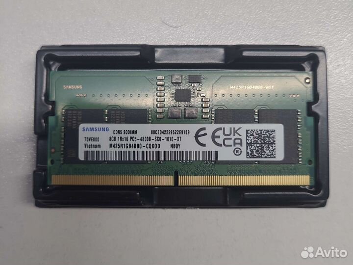 Оперативная память DDR5 8GBX2 4800MHz