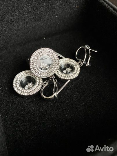 Серьги бижутерия Chopard