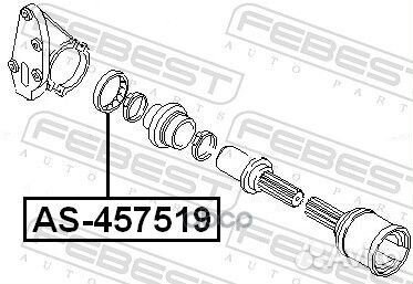 Подшипник приводного вала ford focus II, transi