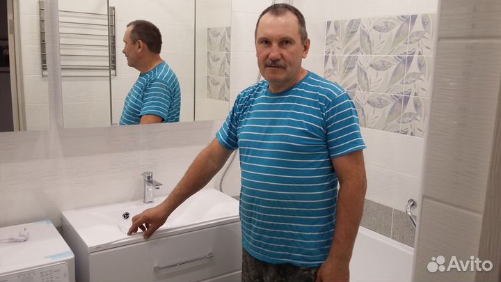 Ремонт ванной комнаты, частный мастер. Стаж 15 лет