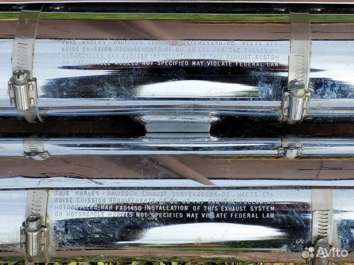 Оригинальный выхлоп Harley Davidson Fat boy