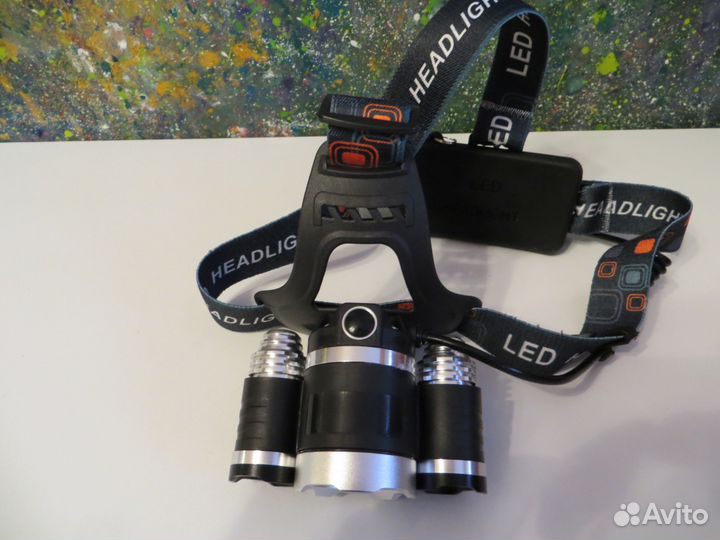 Полный компл фонарь на светодиоде cree 1xT6 и 2xQ5