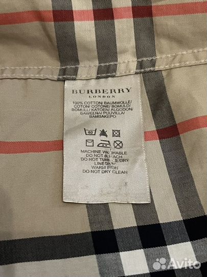 Рубашка Burberry оригинал винтаж M