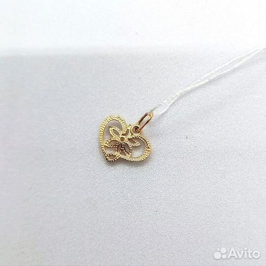 Подвеска с синтетическим камнем Золото