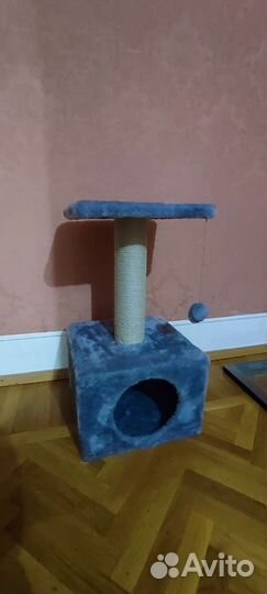 Когтеточка домик для кошки новый