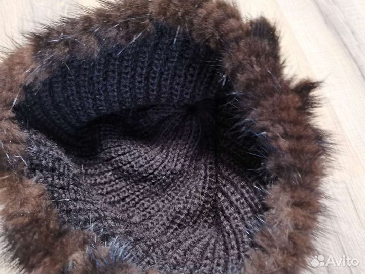 Шапка мех норковая