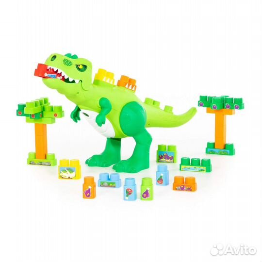 Игровой набор Динозавр + конструктор Полесье