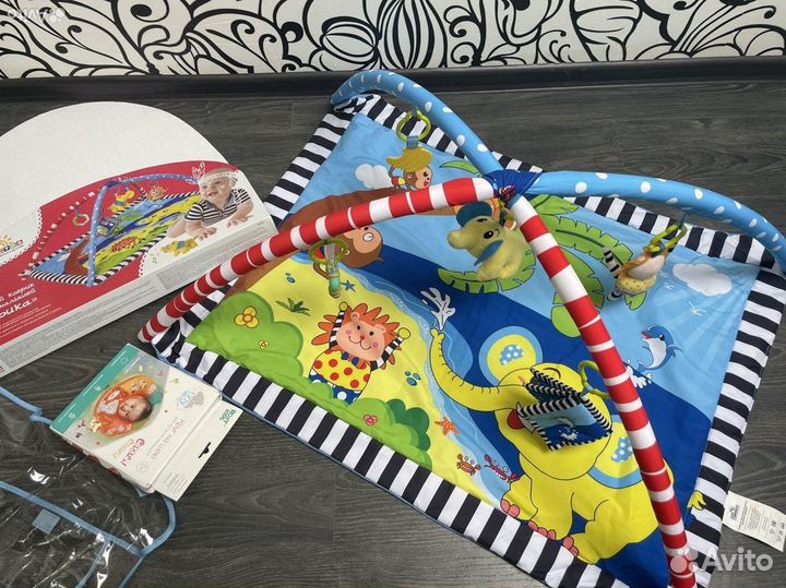 Развивающий коврик +круг для купания