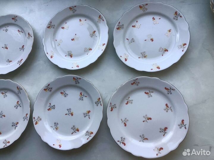 Тарелки лфз. Коралловый горошек