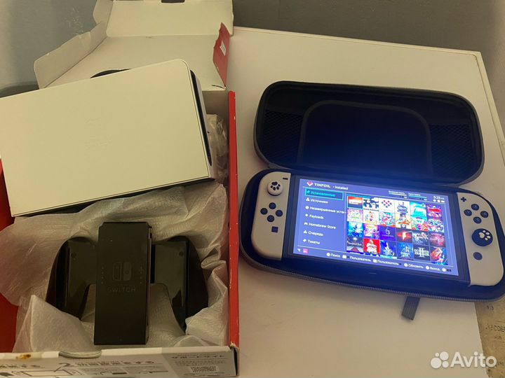 Nintendo switch oled Прошитая с Чипом Самсунг Ево