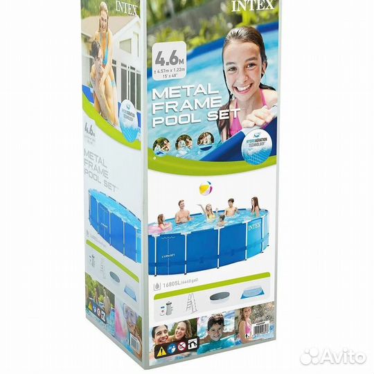 Каркасный бассейн intex-28242 457-122см