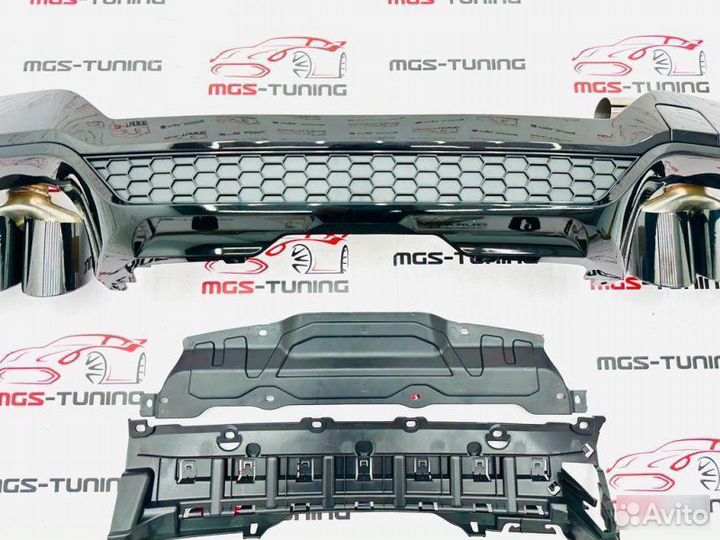 Диффузор + насадки стиль X3M рест BMW X3 G01