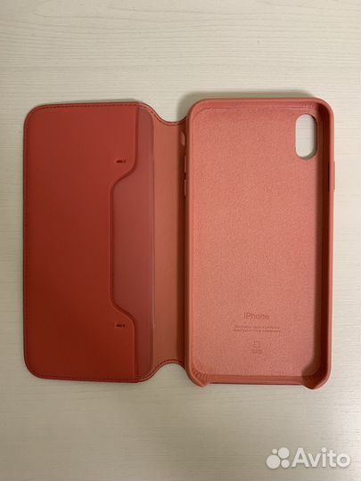 Apple Leather Folio Case для iPhone XS Max