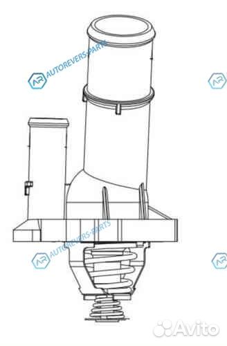 LT 1041 Термостат для ам Ford Focus II (05) Mondeo