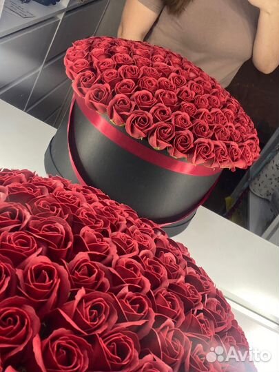 Букет из мыльных цветов, мыльные розы