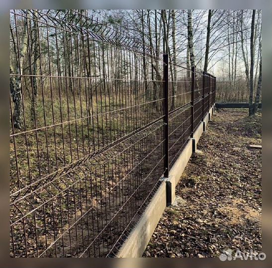 Сетка для забора 3d