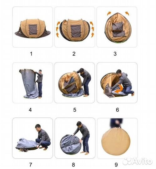 Палатка 1906 traveltop автомат 280х205х120