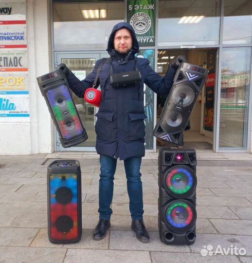 Большие беспроводные блютуз колонки