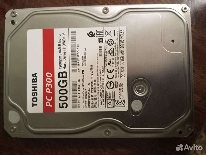Жесткий диск 500 гб toshiba