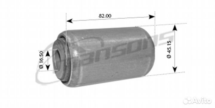 Сайлентблок DAF LF45 рессоры передней/задней manso