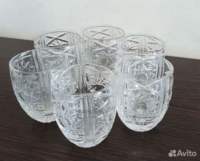 Стопки хрустальные, стеклянные