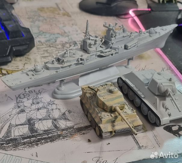 Сборные модели танков, корабля