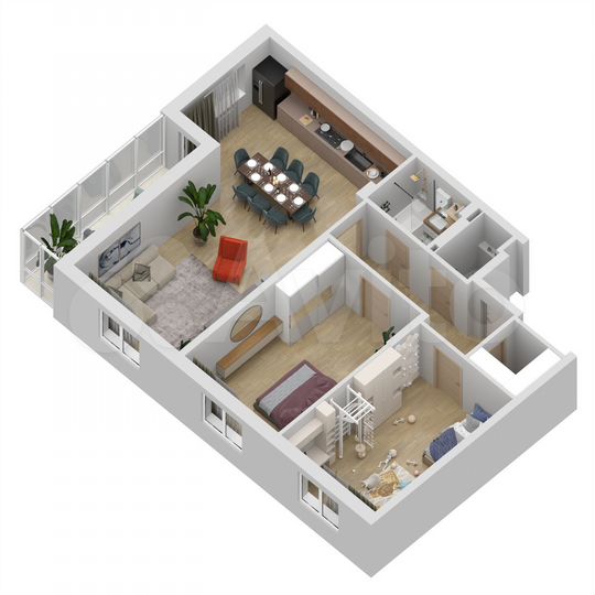 3-к. квартира, 98,9 м², 23/27 эт.