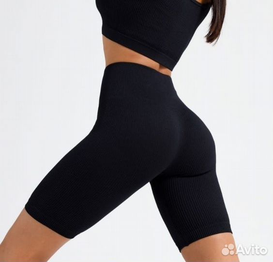 Велосипедки женские в рубчик