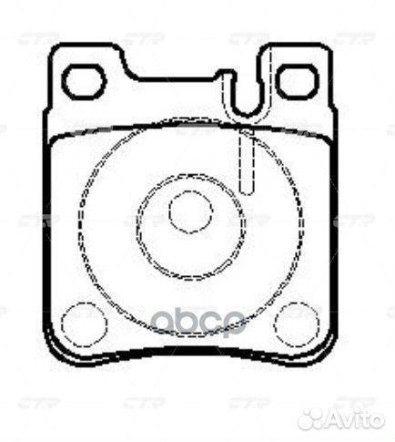 Колодки тормозные дисковые задние MB W140 91/W2