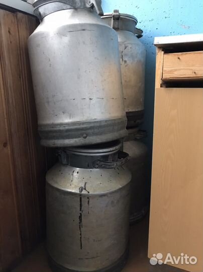 Бидон молочный СССР алюминиевый 40 литров