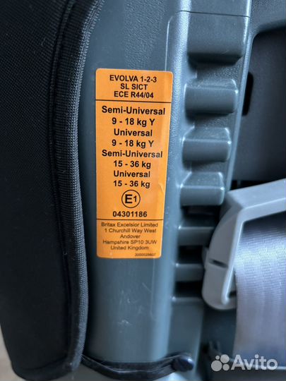 Автокресло Britax Roemer Evolva 123 SL sict