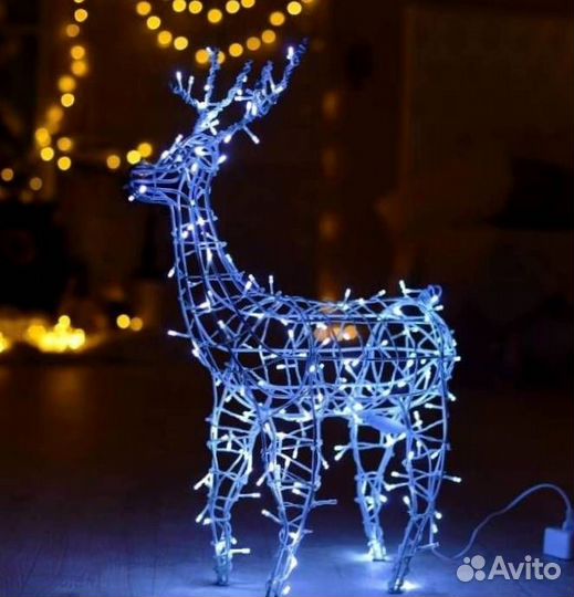 Подсветка фасада дома. Световые фигуры