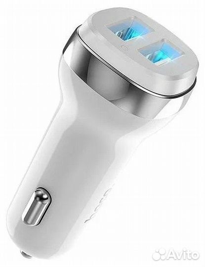 Автомобильное зарядное устройство hoco Z40, белый