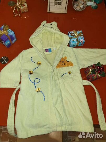 Детский махровый халат Винни-Пух