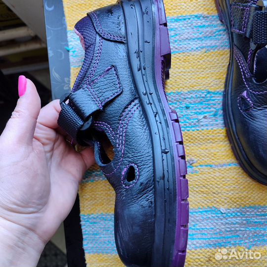 Ботинки рабочие кожаные