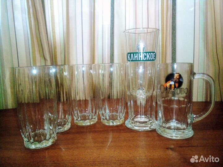 Фужеры. Рог. Бокал/кружка пивная