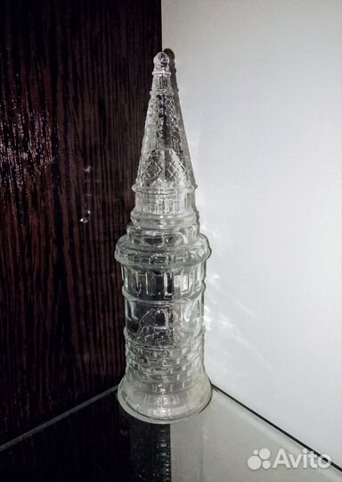 Флакон стеклянный от духов Кремль СССР Новая Заря