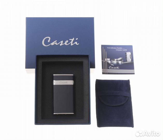 Зажигалка Caseti, турбо, тонкая