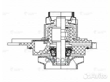Насос водяной для а/м VW Golf VI (08) /Passat B