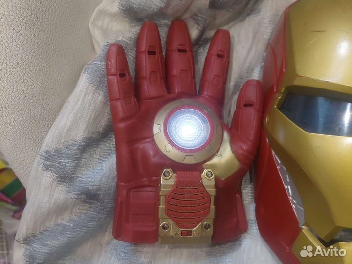 Маска+перчатки железного человека