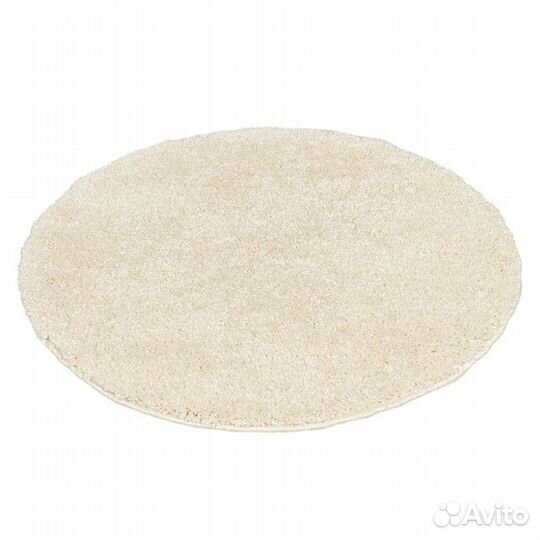 Ковер Шагги sh01 круг D8000мм белый полипропилен