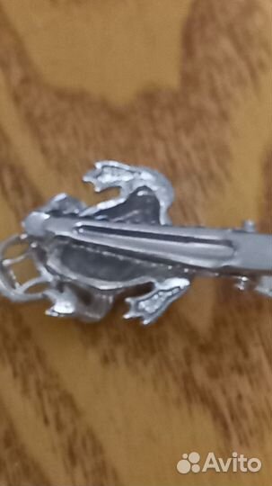 Заколка лягушка с монеткой